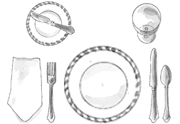 illustration: basic table setting